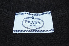 画像をギャラリービューアに読み込む, PRADA プラダ ニット セーター RN98339CA34767 カシミヤ バージンウール ブラック サイズ48 美品 中古 51757