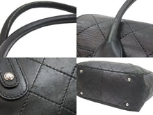 Load image into Gallery viewer, CHANEL シャネル ハンドバッグ ココマーク 14番台 2010年 ブラック レザー シルバー金具 良品 中古 51760