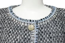 Load image into Gallery viewer, CHANEL シャネル ラメファンタジーツィードジャケット コート P50349V37209 ブルー マルチカラー サイズ34 美品 中古 51764