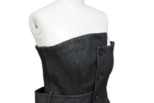Load image into Gallery viewer, COMME des GARCONS コムデギャルソン ワンピース GJ-11094M デニム ブラック コットン サイズM 美品 中古 51769