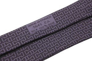 [USED/中古]HERMES エルメス ネクタイ ネイビー グレー シルク Bランク 中古 51800