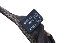 Load image into Gallery viewer, GUCCI グッチ ネクタイ トムフォード期 ストライプ ロゴ 総柄 紳士 服飾小物 シルク オレンジ ブラウン ベージュ 美品 中古 51804