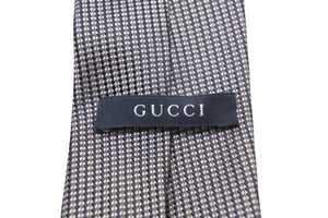 GUCCI グッチ ネクタイ トムフォード期 総柄 ドット柄 ブランドロゴ シルク ブラック レッド カーキ 美品 中古 51805 