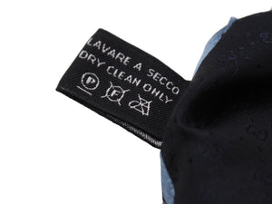 GUCCI グッチ ネクタイ メンズ ブルー シルクシルバー トムフォード期 GG柄 総柄 イタリア製 服飾小物美品 中古 51811 