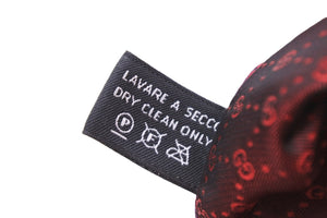 GUCCI グッチ ネクタイ ストライプ 総柄 GG トムブラウン期 シルク レッド パープル 美品 中古 51818