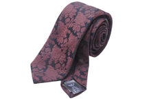 Load image into Gallery viewer, DOLCE&amp;GABBANA ドルチェアンドガッバーナ ネクタイ 紳士 シルク ワインレッド ブラック 美品 中古 51832