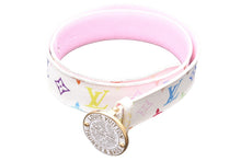 Load image into Gallery viewer, LouisVuitton ルイヴィトン ベルト サンチュール TRUNKS&amp;BAGS M9627 モノグラムマルチカラー ホワイト 90/36 良品 中古 51852