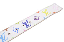 Load image into Gallery viewer, LouisVuitton ルイヴィトン ベルト サンチュール TRUNKS&amp;BAGS M9627 モノグラムマルチカラー ホワイト 90/36 良品 中古 51852