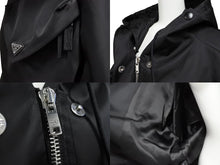 Load image into Gallery viewer, 未使用品 PRADA プラダ ジャケット レディース ブラック RENYLON サイズ36 291943 S211 1WQ8 シルバー金具 中古 51859