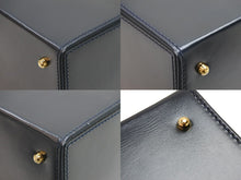 Load image into Gallery viewer, GUCCI グッチ レディロック バニティバッグ ハンドバッグ 000-01-0246 レザー ネイビー ゴールド金具 美品 中古 51885