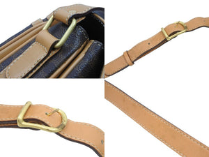 CELINE セリーヌ ショルダーバッグ ヴィンテージマカダム柄 ブラウン ゴールド金具 PVC レザー 美品 中古 51887