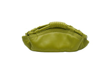 Load image into Gallery viewer, LOEWE ロエベ コインケース チャーム セット ミニ アナグラム レザー グリーン シルバー金具 美品 中古 51892
