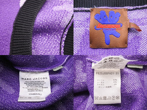 heaven BY MARC JACOBS マークジェイコブス ヘブン ニットベスト アームカバー P625J05FA21 パープル コットン XL 美品 中古 51903