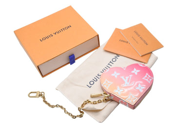 バレンタイン限定 LOUIS VUITTON ルイヴィトン コインケース ヴェルニ ポルトモネクール M64167 ゴールド金具 美品 中古 51928