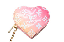 Load image into Gallery viewer, バレンタイン限定 LOUIS VUITTON ルイヴィトン コインケース ヴェルニ ポルトモネクール M64167 ゴールド金具 美品 中古 51928