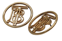 Load image into Gallery viewer, BURBERRY バーバリー TB モノグラム ロゴ ピアス ゴールド 8g 小物 アクセサリー ジュエリー 中古 51935