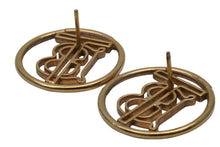 Load image into Gallery viewer, BURBERRY バーバリー TB モノグラム ロゴ ピアス ゴールド 8g 小物 アクセサリー ジュエリー 中古 51935