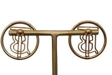 Load image into Gallery viewer, BURBERRY バーバリー TB モノグラム ロゴ ピアス ゴールド 8g 小物 アクセサリー ジュエリー 中古 51935