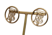 Load image into Gallery viewer, BURBERRY バーバリー TB モノグラム ロゴ ピアス ゴールド 8g 小物 アクセサリー ジュエリー 中古 51935