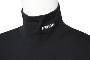 PRADA プラダ Re-Nylon ギャバジン ワンピース P3E32_1YZ8_F0806_S_211 ブラック サイズ38 美品 中古 51936