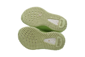 YEEZY BOOST 350 V2 GLOW IN THE DARK イージーブーストグロウスニーカー キッズ ライトグリーン 7 1/2K 良品 中古 51951