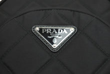画像をギャラリービューアに読み込む, PRADA プラダ リュック デイパック バックパック 1BZ066 ブラック TESSUTO IMPUNTU シルバー金具 美品 中古 51966