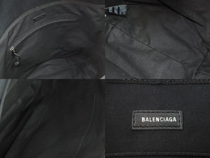 BALENCIAGA バレンシアガ ナイロンショルダーバッグ 斜めがけ 620258 1000 V 527505 ブラック レッド ホワイト 美品 中古 51973