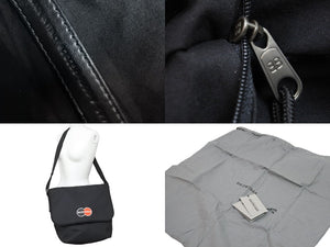 BALENCIAGA バレンシアガ ナイロンショルダーバッグ 斜めがけ 620258 1000 V 527505 ブラック レッド ホワイト 美品 中古 51973