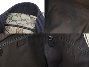 GUCCI グッチ リュック デイパック GGキャンバス 449906 ベージュ ブラウン シルバー金具 美品 中古 51975