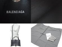 Load image into Gallery viewer, 極美品 BALENCIAGA バレンシアガ ハンドバッグ アワーグラス 619669 ブラック シルバー金具 中古 51977