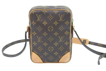 Load image into Gallery viewer, LOUIS VUITTON ルイヴィトン ダヌーブ ショルダーバッグ M45266 PVCコーティングキャンバス ブラウン ゴールド 美品 中古 51992