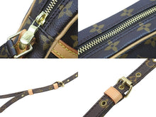 Load image into Gallery viewer, LOUIS VUITTON ルイヴィトン ダヌーブ ショルダーバッグ M45266 PVCコーティングキャンバス ブラウン ゴールド 美品 中古 51992