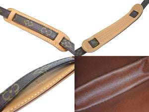 LOUIS VUITTON ルイヴィトン ダヌーブ ショルダーバッグ M45266 PVCコーティングキャンバス ブラウン ゴールド 美品 中古 51992