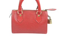 Load image into Gallery viewer, オーダー品 極美品 LOUIS VUITTON ルイヴィトン ハンドバッグ ミニスピーディ エピ レッド ゴールド金具 中古 52004