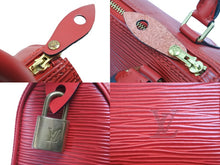 Load image into Gallery viewer, オーダー品 極美品 LOUIS VUITTON ルイヴィトン ハンドバッグ ミニスピーディ エピ レッド ゴールド金具 中古 52004