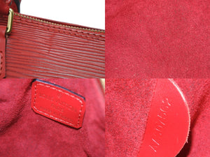 オーダー品 極美品 LOUIS VUITTON ルイヴィトン ハンドバッグ ミニスピーディ エピ レッド ゴールド金具 中古 52004