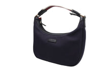 Load image into Gallery viewer, GUCCI グッチ ワンショルダーバッグ A9235658 レザー キャンバス ネイビー ホワイト レッド ゴールド金具 美品 中古 52006