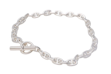 極美品 HERMES エルメス シェーヌダンクル ネックレス アクセサリー ジュエリー 36コマ silver925 中古52008