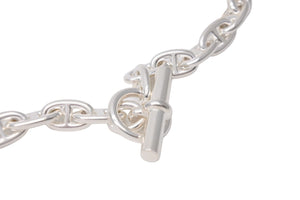 極美品 HERMES エルメス シェーヌダンクル ネックレス アクセサリー ジュエリー 36コマ silver925 中古52008