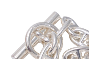 極美品 HERMES エルメス シェーヌダンクル ネックレス アクセサリー ジュエリー 36コマ silver925 中古52008