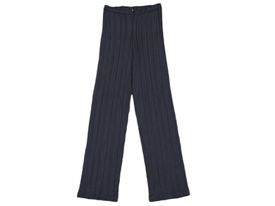 美品 ISSEY MIYAKE イッセイミヤケ プリーツラインパンツ ネイビー サイズ2 IF84FF706 中古 52010