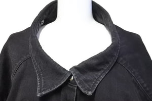 バレンシアガ BALENCIAGA 471209 TUE14 Pinched Collar Denim Shirt ピンチドカラーデニム ブラック 中古 52012
