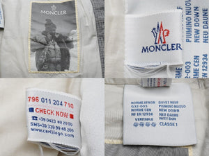 MONCLER モンクレール ダウンベスト フード付け NORME AFNOR G32