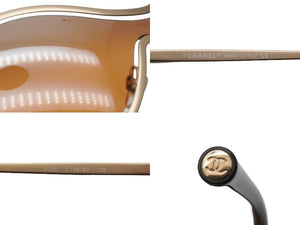 CHANEL シャネル ココマーク サングラス アイウェア メガネ 4030 イタリア製 GP ゴールド サイズ138/60 美品 中古 52016