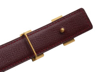 Load image into Gallery viewer, HERMES エルメス Hロゴ ◯Z刻印入り レディースベルト サイズ65 ネイビー系 カーフレザー 中古 52031
