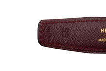 Load image into Gallery viewer, HERMES エルメス Hロゴ ◯Z刻印入り レディースベルト サイズ65 ネイビー系 カーフレザー 中古 52031