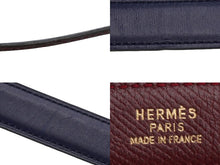 Load image into Gallery viewer, HERMES エルメス Hロゴ ◯Z刻印入り レディースベルト サイズ65 ネイビー系 カーフレザー 中古 52031