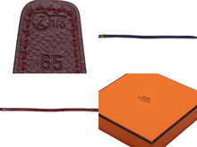 Load image into Gallery viewer, HERMES エルメス Hロゴ ◯Z刻印入り レディースベルト サイズ65 ネイビー系 カーフレザー 中古 52031