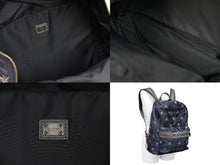 Load image into Gallery viewer, [USED/中古]DOLCE&amp;GABBANA ドルチェアンドガッバーナ リュック・デイパック ネイビー ナイロン レザー シルバー金具 Bランク 中古 52036