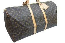 Load image into Gallery viewer, LOUIS VUITTON ルイ・ヴィトン ボストンバッグ キーポル60 M41412 ブラウン PVC レザー ゴールド金具 美品 中古 52038